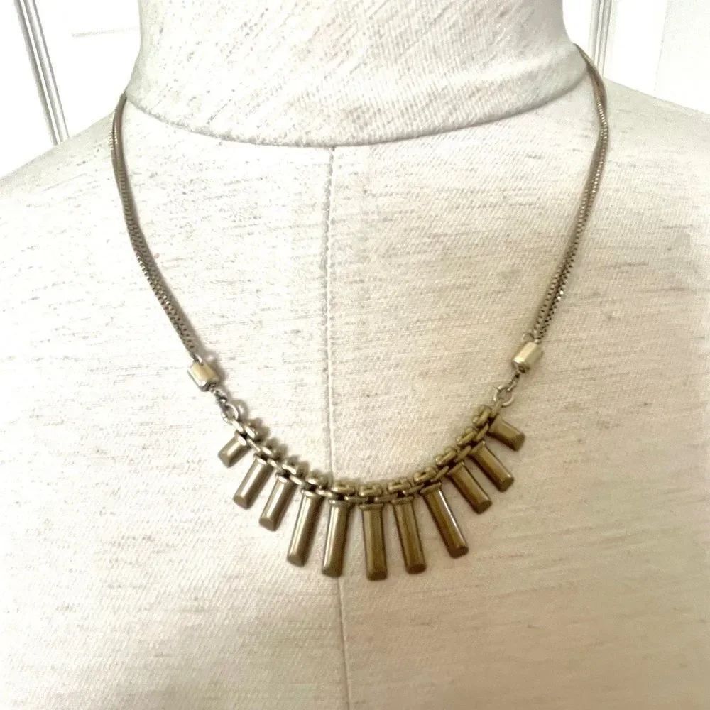 Gold tone dainty adjustable necklace